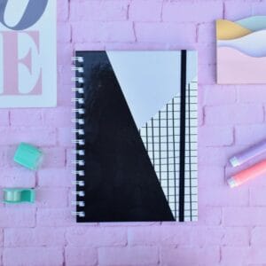 Cuaderno A5 Tapa Dura Anillado Frase Libreta Anotador Diseño - vista 3