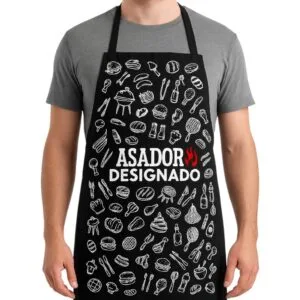 delantal para hombre asado