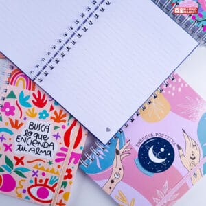 Cuaderno A5 Tapa Dura Anillado Frase Libreta Anotador Diseño - vista 8