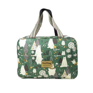 Lunchera Impermeable Osos Verdes 21x30 cm