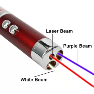 Linterna Laser Puntero Rojo Uv Violeta 3 En 1 Llavero - vista 8