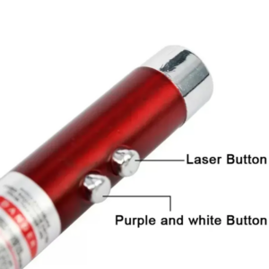 Linterna Laser Puntero Rojo Uv Violeta 3 En 1 Llavero - vista 7