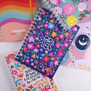 Cuaderno A5 Tapa Dura Anillado Frase Libreta Anotador Diseño - vista 9