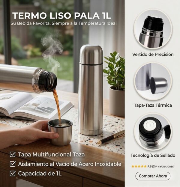 termo liso bala 1l termo liso bala 1l