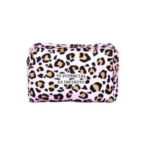 Cartuchera Neceser Grande Frase Animal print