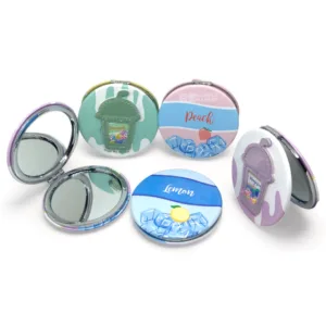 Espejo Redondo De Cartera Varios Diseños Surtidos