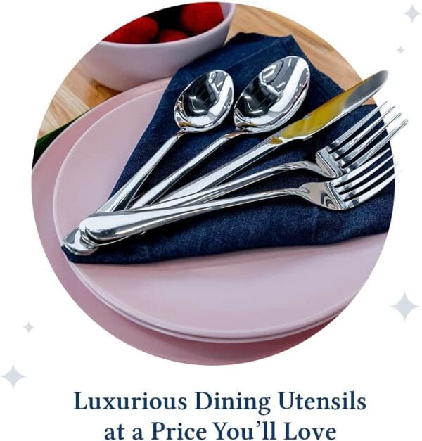 Juego de cubiertos de acero inoxidable 4 Juego de cubiertos de acero inoxidable 4