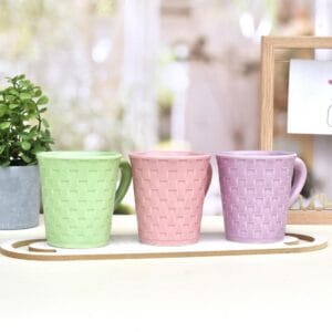 Taza Simil Rattan Cuadrille 350cc - vista 2