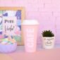VASO PICK UP ROSA