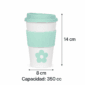 Vaso Térmico Para Cafe Con Banda De Silicona Starbucks