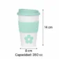 Vaso Térmico Para Cafe Con Banda De Silicona Starbucks