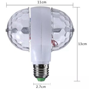 Lampara Led Giratoria Doble Multicolor Boliche - vista 8