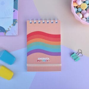 Mini Libreta Anillada Con Elastico Diseño 70 Hojas Varios Diseños - vista 7