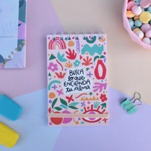 Mini Libreta Anillada Con Elastico Diseño 70 Hojas Varios Diseños - vista 5