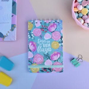 Mini Libreta Anillada Con Elastico Diseño 70 Hojas Varios Diseños - vista 4