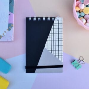 Mini Libreta Anillada Con Elastico Diseño 70 Hojas Varios Diseños - vista 2