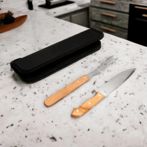 Kit Parillero Pinche Cuchillo Con Estuche - vista 2