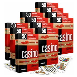 X12 Mazo de Cartas Casino Baraja Española Naipes Plastificados 50