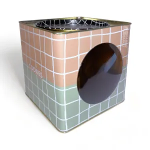 Lata Galletitas Estilo Antigua Visor Vintage Retro Varios Diseños