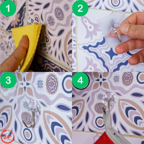 Gancho Autoadhesivo Paquete 4 Gancho Autoadhesivo Paquete 4