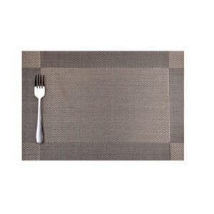Pack X6 Individual De Mesa Vinilico Elegante Rectangular Tejido PVC - vista 3