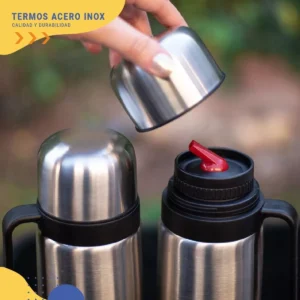 TERMO ACERO INOXIDABLE CON PICO CON MANIJA 1000ML - vista 2