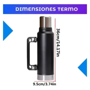 Termo Acero Inoxidable 1400ml Doble Capa Aislación Cebador - vista 3