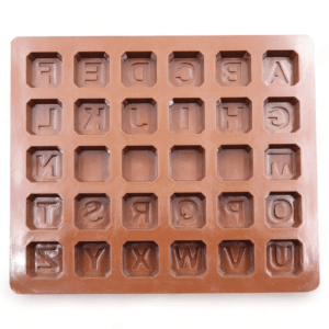 Molde De Abecedario Silicona Para Chocolates Bombones - vista 3
