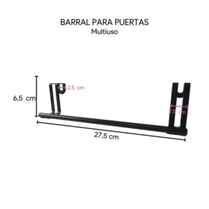 Barral Colgador Repasador Para Puerta - vista 3