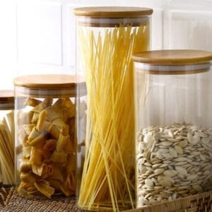 Frascos De Vidrio Con Tapa Madera Hermetico Decorados Multiuso 300Ml - vista 7