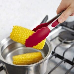Pinza Larga De Metal Gastronomia Alimentos Cocina Colores - vista 2