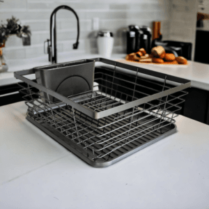 Escurridor De Platos Cuadrado Grande 36x30x14cm Organizador De Cubiertos - vista 3