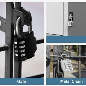 Candado De Combinación De 4 Dígitos Candado Impermeable Para Exteriores - vista 6