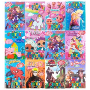 Libro Para Colorear Plancha Stickers Pintar