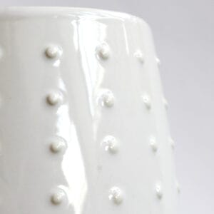 Maceta Cactus de ceramica Tachas Blanca - vista 3