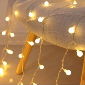 Guirnalda Led 28 Bolitas Cristal Luces 4mts A Pilas - vista 6