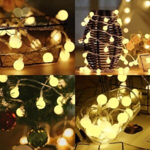 Guirnalda Led 28 Bolitas Cristal Luces 4mts A Pilas - vista 3