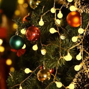Guirnalda Led 28 Bolitas Cristal Luces 4mts A Pilas - vista 5
