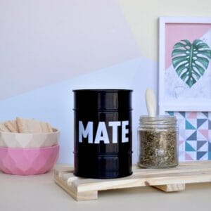 Yerbera Mate Barril Plastico Colores - vista 3