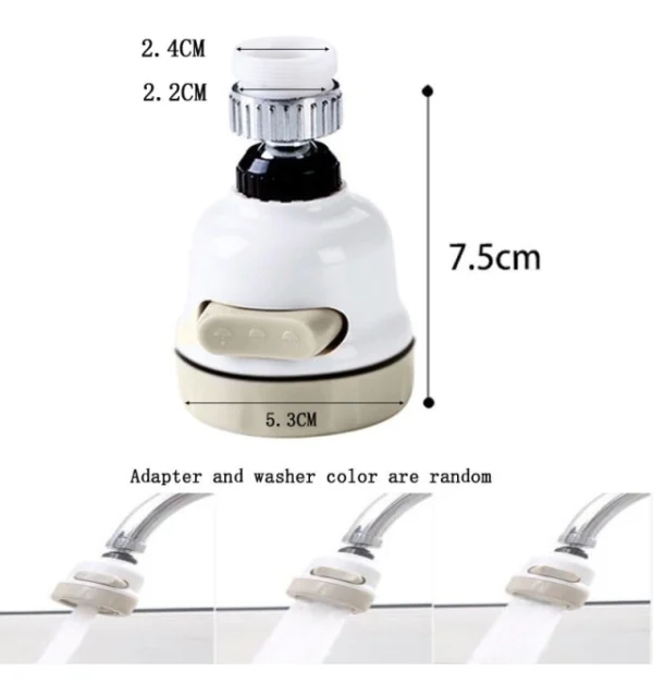 Cabezal Para Canilla Rota 360 Grados 3 Tipos De Chorro Cabezal Para Canilla Rota 360 Grados 3 Tipos De Chorro