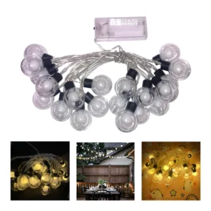 Guirnalda Focos Led Luces Calida 3mts A Pilas