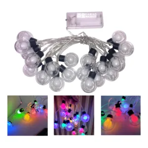 Guirnalda Focos Led Luces Multicolores 3mts A Pilas