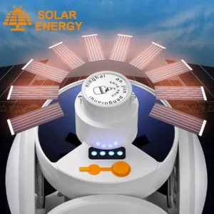 Lampara Solar Colgante Recargable 5 Funciones Camping - vista 2