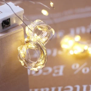 Luces Calidas Alambre Microled Tira Cable Cobre 3M - vista 3