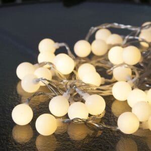 Guirnalda Led 28 Bolitas Cristal Luces 4mts A Pilas - vista 2