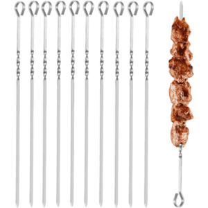 Palitos Set x12 Pinches De Brochette Parrilla Acero Inoxidable