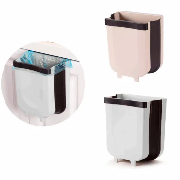 Tacho de Basura Plegable Colgante Para Cocina Cesto Multiuso