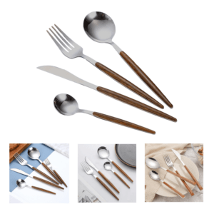 Set Cubiertos 4pcs Cucharas Redondas
