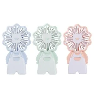 Mini Ventilador Con Luz Portátil Regargable