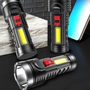 Linterna Recargable Brillante Recargable por USB LED Multifunción para Exteriores - vista 3